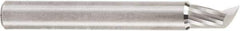 Amana Tool - 1/4" Cutting Diam x 3/8" Length of Cut, 1 Flute, Upcut Spiral Router Bit - Uncoated, Right Hand Cut, Solid Carbide, 2" OAL x 1/4" Shank Diam, 20° Helix Angle - Eagle Tool & Supply