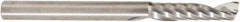 Amana Tool - 1/4" Cutting Diam x 1-1/16" Length of Cut, 1 Flute, Upcut Spiral Router Bit - Uncoated, Right Hand Cut, Solid Carbide, 3" OAL x 1/4" Shank Diam, 30° Helix Angle - Eagle Tool & Supply