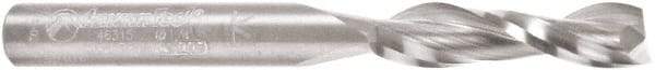 Amana Tool - 1/4" Cutting Diam x 1" Length of Cut, 2 Flute, Upcut Spiral Router Bit - Uncoated, Right Hand Cut, Solid Carbide, 2-1/2" OAL x 1/4" Shank Diam, Flute, 30° Helix Angle - Eagle Tool & Supply