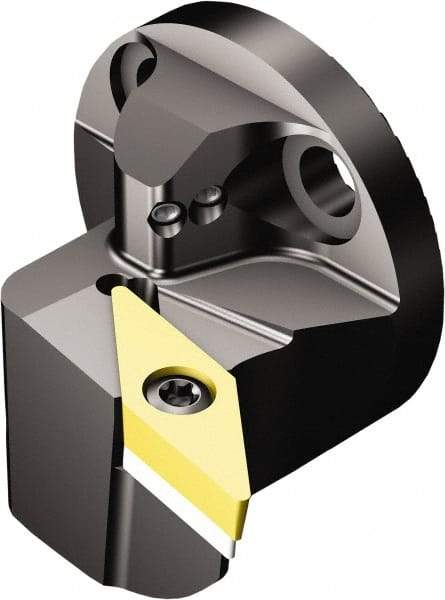 Sandvik Coromant - Right Hand Cut, Size 32, VBMT 332 Insert Compatiblity, Modular Turning & Profiling Cutting Unit Head - 22mm Ctr to Cutting Edge, 32mm Head Length, Through Coolant, Series CoroTurn 107 - Eagle Tool & Supply