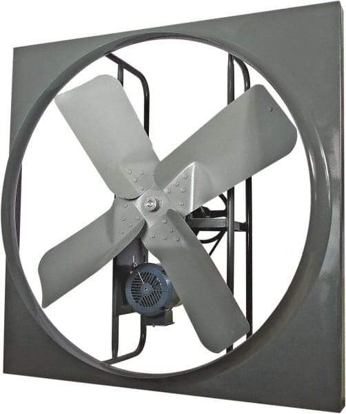 Americraft - 42" Blade, Belt Drive, 1 hp, 15,400 CFM, TEFC Exhaust Fan - 3.6/1.8 Amp, 230/460 Volt, Three Phase - Eagle Tool & Supply