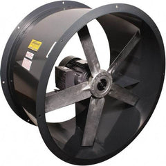 Americraft - 3/4 hp 30" Explosion Proof Direct Drive Tube Axial Duct Fan - 10,440 CFM at 0 Static Pressure, 1,140 RPM, Single Phase - Eagle Tool & Supply