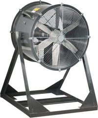 Americraft - 18" Blade, 1/4 hp, 3,050 CFM, Medium Floor Stand Industrial Circulation Fan - Floor Stand, 115/230 Volts, 1 Speed - Eagle Tool & Supply