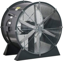 Americraft - 36" Blade, 3 hp, 18,500 CFM, Low Floor Stand Industrial Circulation Fan - Floor Stand, 230/460 Volts, 1 Speed - Eagle Tool & Supply