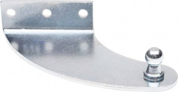Associated Spring Raymond - 4" Long x 0.875" Deep x 2.75" High Zinc Plated Mounting Bracket - For Hydraulic Dampers & Gas Springs - Eagle Tool & Supply