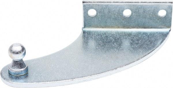 Associated Spring Raymond - 4" Long x 0.875" Deep x 2.75" High Zinc Plated Mounting Bracket - For Hydraulic Dampers & Gas Springs - Eagle Tool & Supply