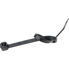 Value Collection - 5.9" Long Black Nylon Standard Cable Tie - 40 Lb Tensile Strength, 37mm Max Bundle Diam - Eagle Tool & Supply