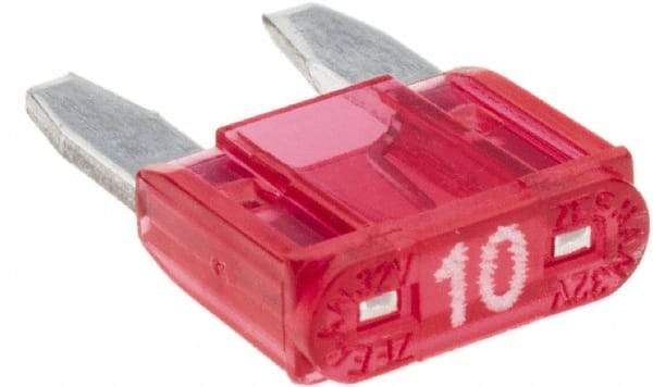 Value Collection - 10 Amp, Automotive Fuse - Red - Eagle Tool & Supply