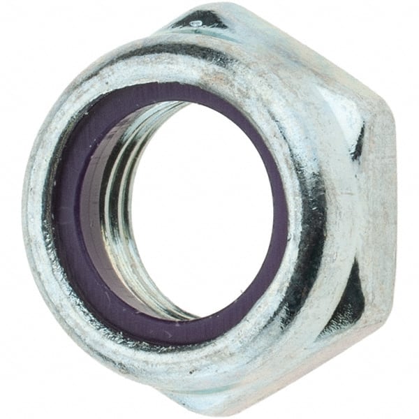 Value Collection - 1/2-20 UNF Grade 2 Hex Jam Lock Nut with Nylon Insert - Eagle Tool & Supply