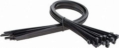 Value Collection - 36" Long Black Nylon Standard Cable Tie - 175 Lb Tensile Strength, 278mm Max Bundle Diam - Eagle Tool & Supply