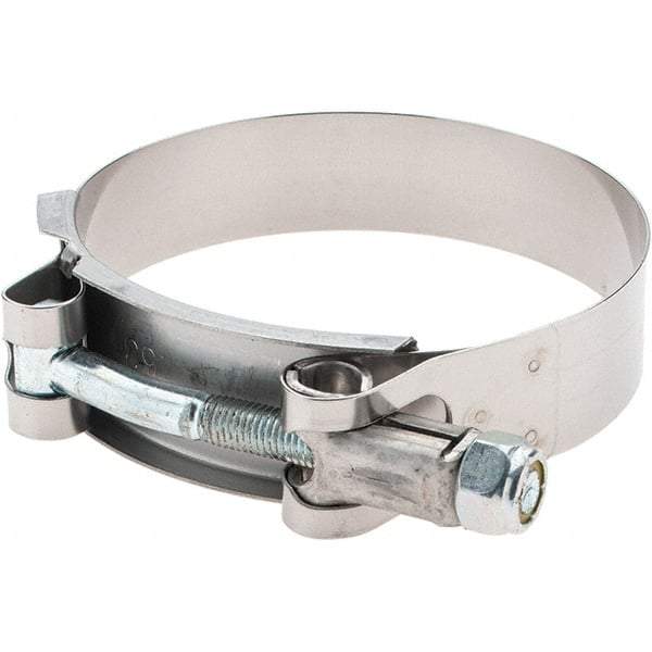 Made in USA - Bolt Clamps Type: T-Bolt Hose Clamp Minimum Diameter (Decimal Inch): 2.7500 - Eagle Tool & Supply