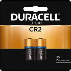 Duracell - Size CR2, Lithium, Button & Coin Cell Battery - 3 Volts - Eagle Tool & Supply