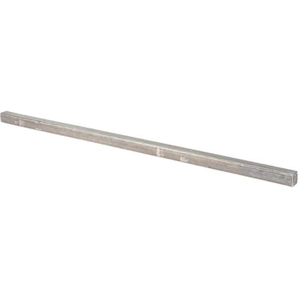 Value Collection - 12" Long x 3/8" High x 3/8" Wide, Plain Steel Oversized Key Stock - Cold Drawn Steel - Eagle Tool & Supply