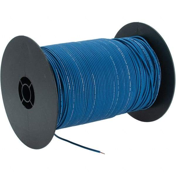 EastPenn - 18 AWG, 1,000' OAL, Hook Up Wire - Blue Polyethylene Jacket - Eagle Tool & Supply