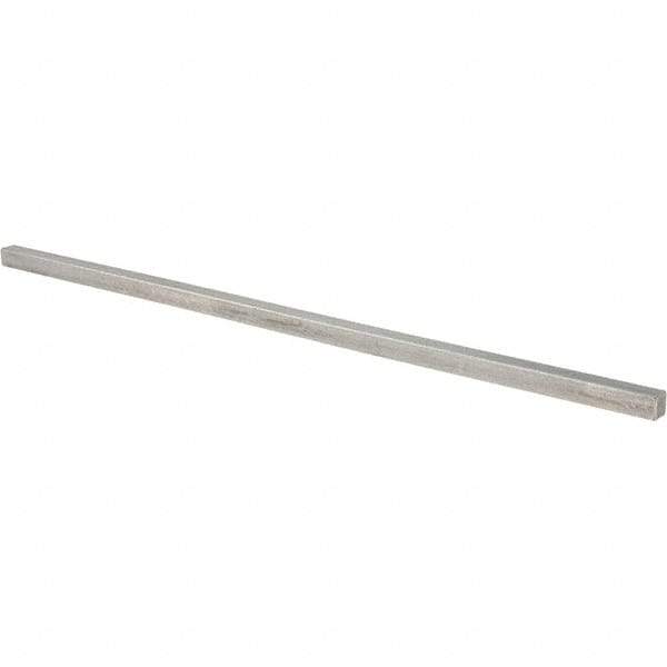 Value Collection - 12" Long x 5/16" High x 5/16" Wide, Plain Steel Undersized Key Stock - Cold Drawn Steel - Eagle Tool & Supply