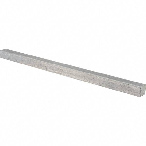 Value Collection - 12" Long x 5/8" High x 5/8" Wide, Plain Steel Undersized Key Stock - Cold Drawn Steel - Eagle Tool & Supply