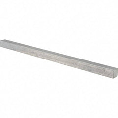 Value Collection - 12" Long x 5/8" High x 5/8" Wide, Plain Steel Undersized Key Stock - Cold Drawn Steel - Eagle Tool & Supply