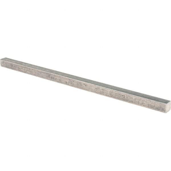 Value Collection - 12" Long x 1/2" High x 1/2" Wide, Plain Steel Undersized Key Stock - Cold Drawn Steel - Eagle Tool & Supply