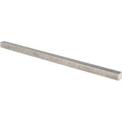 Value Collection - 12" Long x 1/2" High x 1/2" Wide, Plain Steel Undersized Key Stock - Cold Drawn Steel - Eagle Tool & Supply