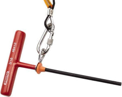Proto - 7/32" Hex, Tethered T-Handle Cushion Grip, Hex Key - 6" OAL, Alloy Steel, Inch System of Measurement - Eagle Tool & Supply
