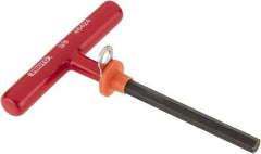Proto - 3/8" Hex, Tethered T-Handle Cushion Grip, Hex Key - 6" OAL, Alloy Steel, Inch System of Measurement - Eagle Tool & Supply