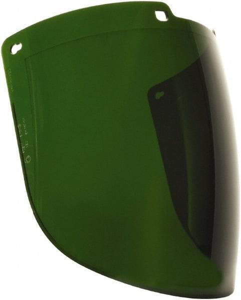 Uvex - Green Polycarbonate Welding Lens - 9" High x 15-7/8" Wide x 2.2mm Thick, Shade 5, Compatible with Uvex Turboshields - Eagle Tool & Supply