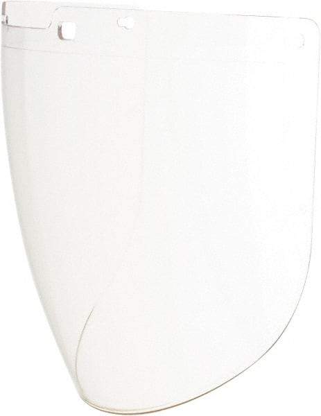 Uvex - Anti-Fog & Scratch Resistant Clear Polycarbonate Face Shield - 9" High x 15-7/8" Wide x 2.2mm Thick, Compatible with Uvex Turboshields - Eagle Tool & Supply