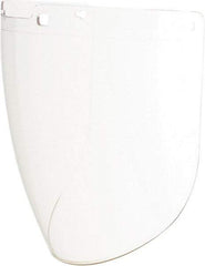Uvex - Anti-Fog & Scratch Resistant Clear Polycarbonate Face Shield - 9" High x 15-7/8" Wide x 2.2mm Thick, Compatible with Uvex Turboshields - Eagle Tool & Supply