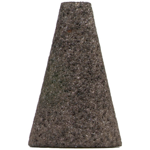 2″ × 1/2″ × 3″ × 5/8″–11 Gemini Snagging Wheel Type 17 Cones-Square Tip 24 Grit - Eagle Tool & Supply