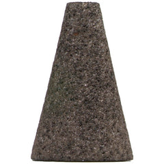 2″ × 1/2″ × 3″ × 5/8″–11 Gemini Snagging Wheel Type 17 Cones-Square Tip 24 Grit - Eagle Tool & Supply