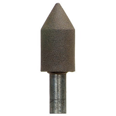 1″ × 2″ 1/2″ Spindle Center Lap Mounted Point 80 Grit Aluminum Oxide - Eagle Tool & Supply