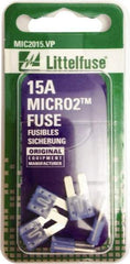 Littelfuse - 15 Amp, 32 VDC, Automotive Fuse - 9.1" Long, Blue, Littlefuse 327015 - Eagle Tool & Supply