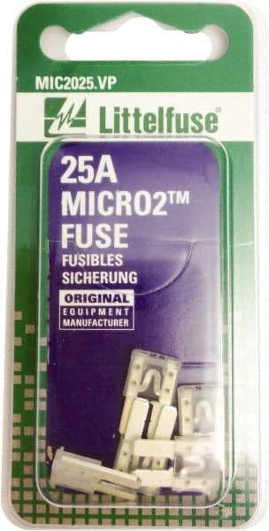 Littelfuse - 25 Amp, 32 VDC, Automotive Fuse - 9.1" Long, Clear, Littlefuse 327025 - Eagle Tool & Supply