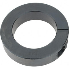 Import - 1-15/16" Bore, Steel, One Piece Clamp Collar - 3" Outside Diam, 11/16" Wide - Eagle Tool & Supply