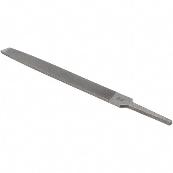 Value Collection - 6" Long, Smooth Cut, Mill American-Pattern File - Single Cut, 7/64" Overall Thickness - Eagle Tool & Supply