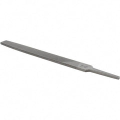 Value Collection - 8" Long, Smooth Cut, Flat American-Pattern File - Double Cut, 7/32" Overall Thickness - Eagle Tool & Supply