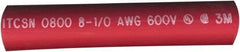 Value Collection - 6" Long, 3:1, Polyolefin Heat Shrink Electrical Tubing - Red - Eagle Tool & Supply