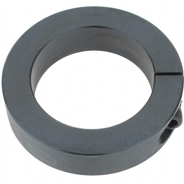 Import - 2-3/16" Bore, Steel, One Piece Clamp Collar - 3-1/4" Outside Diam, 3/4" Wide - Eagle Tool & Supply