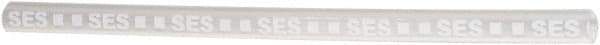 Value Collection - 6" Long, 4:1, Polyolefin Heat Shrink Electrical Tubing - Clear, White - Eagle Tool & Supply