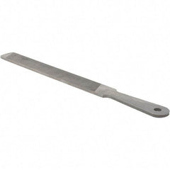 Value Collection - 10" Long, Flat American-Pattern File - Single, Double Cut, 3/16" Overall Thickness - Eagle Tool & Supply