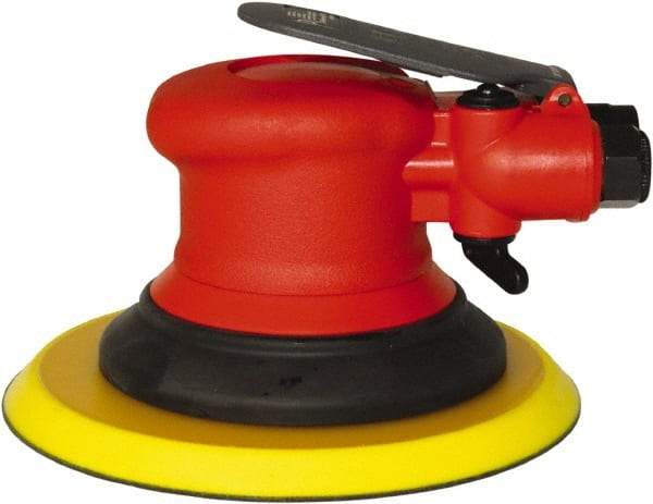 Universal Tool - 12,000 OPM, 14 CFM Air Consumption, 90 psi Air Pressure, Palm Air Orbital Sander - Round Pad, - Eagle Tool & Supply