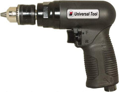 Florida Pneumatic - 3/8" Reversible Keyed Chuck - Pistol Grip Handle, 1,800 RPM, 4 CFM, 0.75 hp, 90 psi - Eagle Tool & Supply