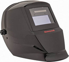 Honeywell - 110mm Window Width x 90mm Window Height, 10 Shade Auto-Darkening Lens, Fixed Front Welding Helmet - Black Nylon Clear/Green Lens - Eagle Tool & Supply