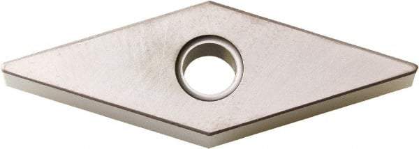 Kyocera - VNGA332 Grade PT600M Ceramic Turning Insert - Al2O3/TiC (Megacoat) Finish, 35° Diamond, 3/8" Inscr Circle, 3/16" Thick, 1/32" Corner Radius - Eagle Tool & Supply