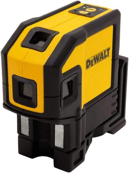 DeWALT - 5 Beam 165, 100' Max Range Self-Leveling Laser - Red Beam, 1/8\x94 Accuracy, Battery Included - Eagle Tool & Supply