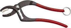 Proto - 9-1/2" OAL, 2-1/2" Max Capacity, 4 Position Tethered Tongue & Groove Pliers - Soft Curved Jaws, Plastisol Handles - Eagle Tool & Supply