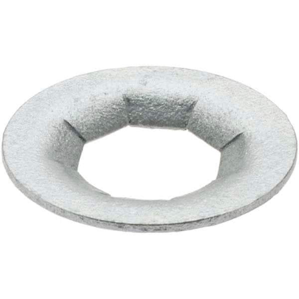 Value Collection - 3/4" OD, Spring Steel Push Nut - Zinc-Plated, 3/8" Shaft Diam - Eagle Tool & Supply