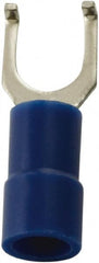 Value Collection - #10 Stud, 16 to 14 AWG Compatible, Partially Insulated, Flanged Fork Terminal - Eagle Tool & Supply