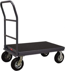 Jamco - 1,200 Lb Capacity Platform Truck - Steel Deck, 36" OAW, 12" Platform Height, Urethane Casters - Eagle Tool & Supply