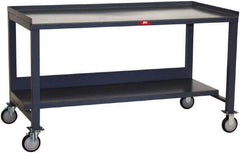 Jamco - Heavy Duty Use Workbench Mobile Work Bench - Steel, Gray, 72" Long x 36" Deep x 35" High - Eagle Tool & Supply